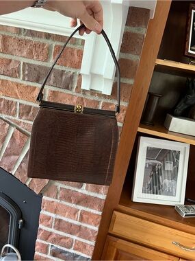 Vintage mid century reptile bag